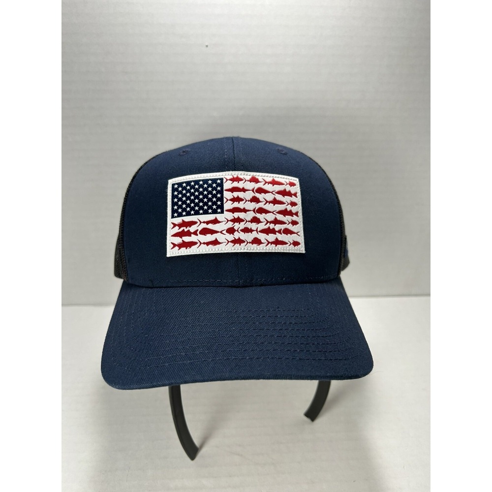 Columbia USA PFG American‎ Flag SnapBack Hat Cap Adjustable Fishing Outdoors